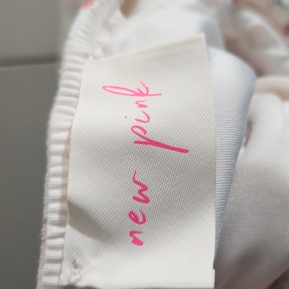 New Pink Dress Womens Halter Dress size S Flowers Sundress Floral - Picture 11 of 11